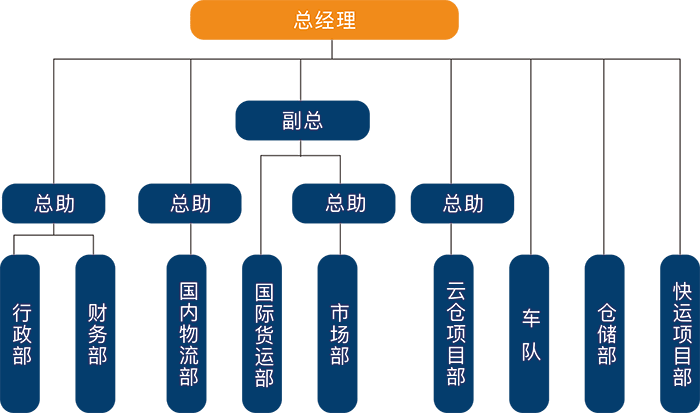 天境物流公司组织结构图